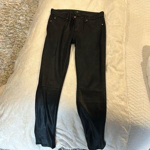 7 jeans women pebbled leather